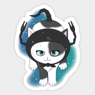 Zodiac Astrology Horoscope Star Sign Cat - Scorpio Sticker